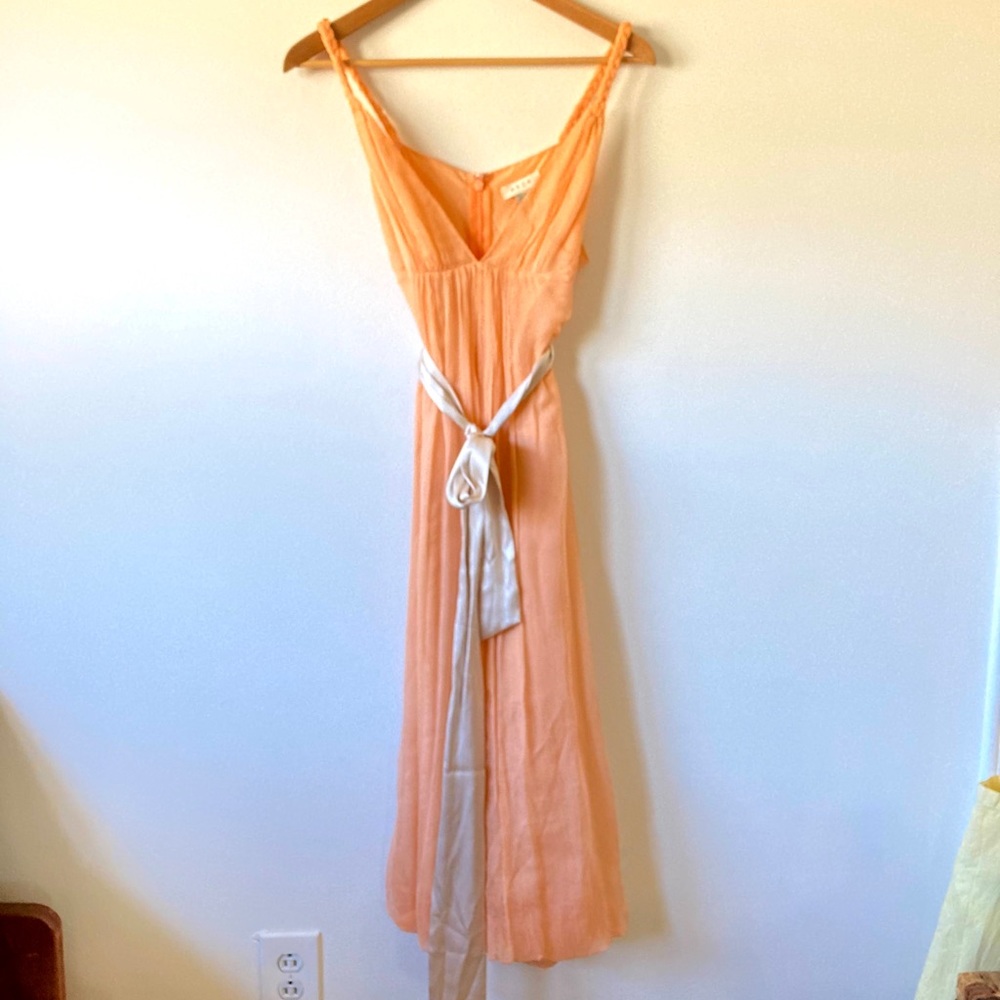 100% silk pink Saja Anthropologie dress. EUC.
